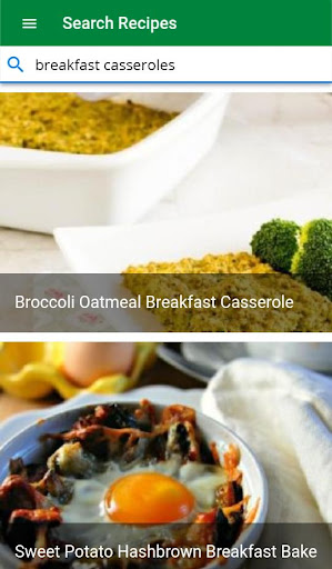 Android application spoonacular food companion screenshort