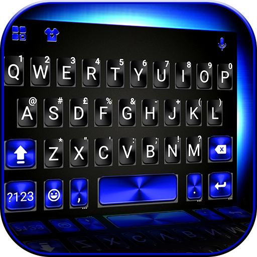ثيم لوحة المفاتيح Cool Black P