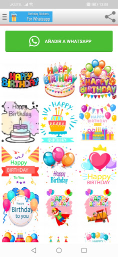 WaStickerApps Happy Birthday Stickers for whatsapp