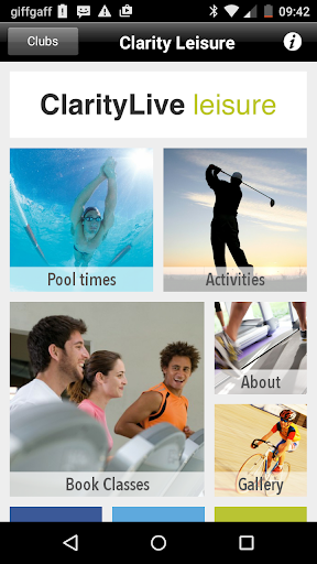 Android application ClarityLive screenshort