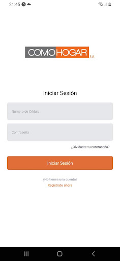 Android application ComoHogar - Estado de cuenta screenshort