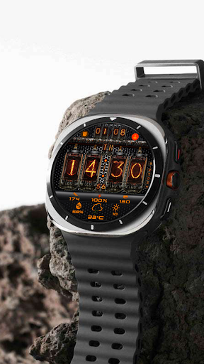 Android application N-SPORT667 Oranger Watch Face screenshort