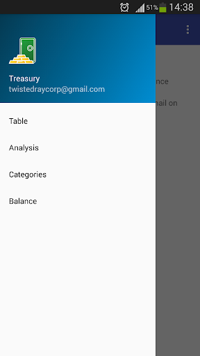 Android application Treasury screenshort