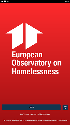 Android application 17 Research Conf. Homelessness screenshort