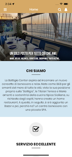 Android application La Battigia Center screenshort