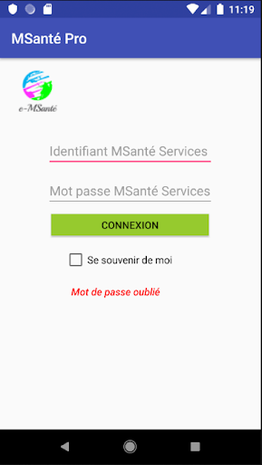 Android application MSanté Pro: Agenda et portail screenshort