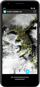 Weather Satellite Image Korea