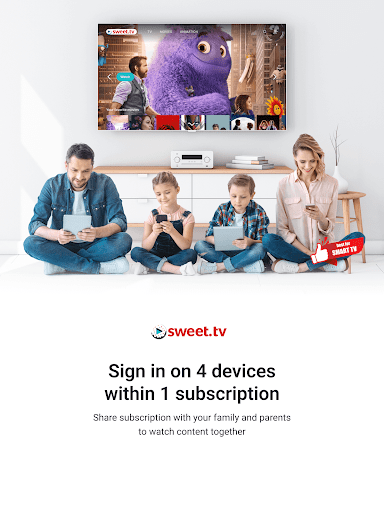 Screenshot of SWEET.TV - TV and movies