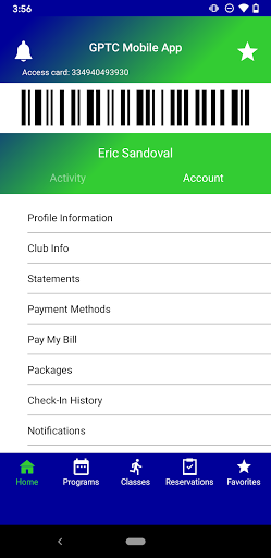 GPTC Mobile App Screen 3