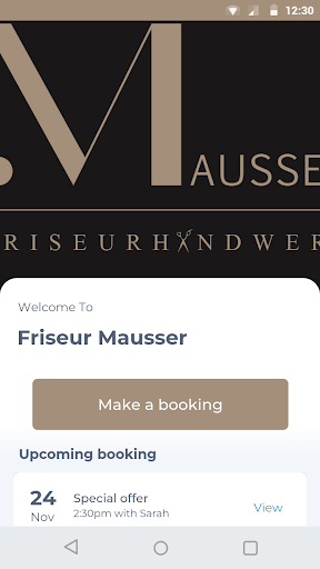 Android application Friseur Mausser screenshort