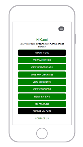 Android application Bexley Green Points screenshort