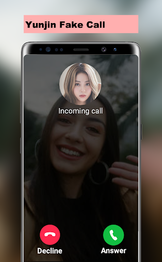 Android application Yunjin Fake Call screenshort