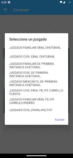 Escáner ubicación documentos Screen 3