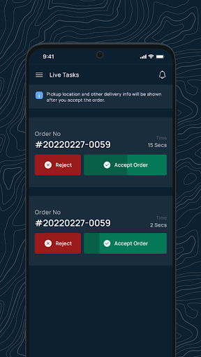 Android application Squirrel - Delivery Partner screenshort