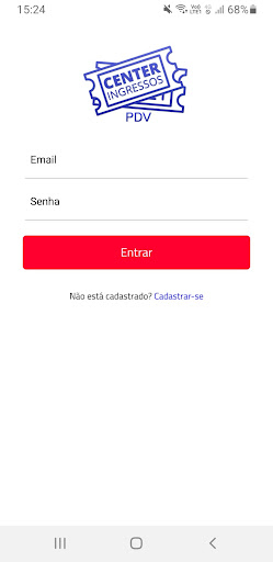 Android application Center Ingressos PDV screenshort