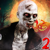 Real zombie hunter shooting icon