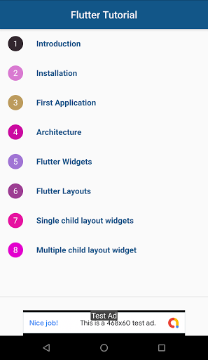 Flutter Tutorial Screen 2