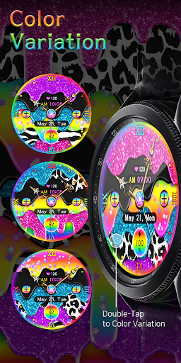 Android application Colorful Melting Rainbow_Watch screenshort