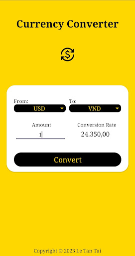 Currency Converter Screen 3