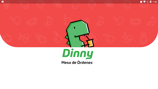 Android application Dinny, Mesa ordenes restaurant screenshort