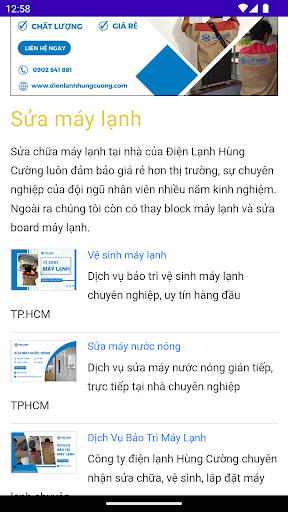 Điện Lạnh Hùng Cường Screen 2