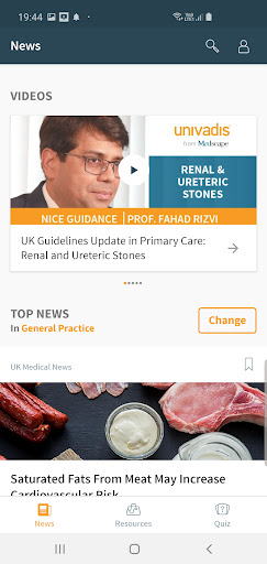 Univadis - Medical news VARY screenshots 1