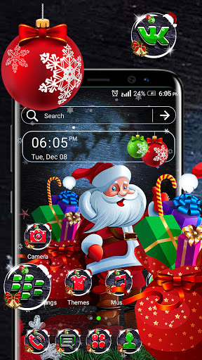 Santa Gifts Theme Screenshot 1 - AppWisp.com