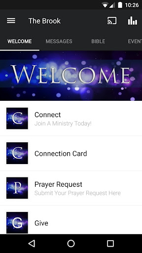 Screenshot of The Brook App