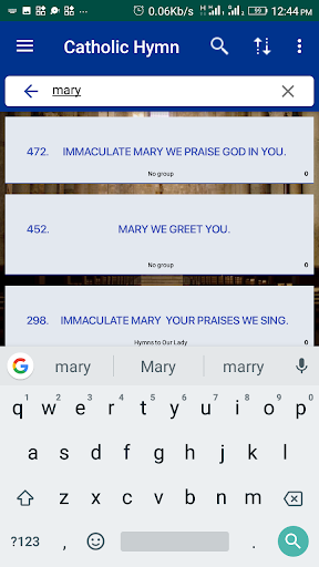 Catholic Hymn Screen 3