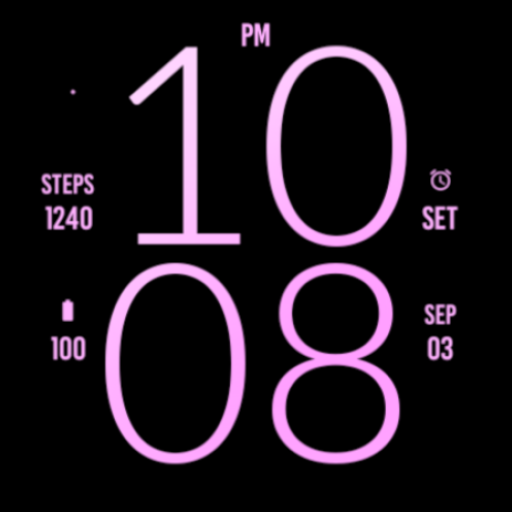 Pure Pink Light Watch Face logo