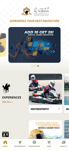 Android application Al Forsan Intl Sports Resor‪t screenshort