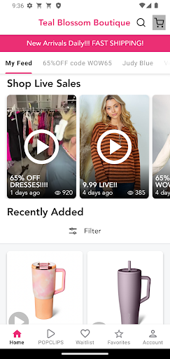 Screenshot of Teal Blossom Boutique