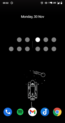 Screenshot of 10-bit Clock Widget