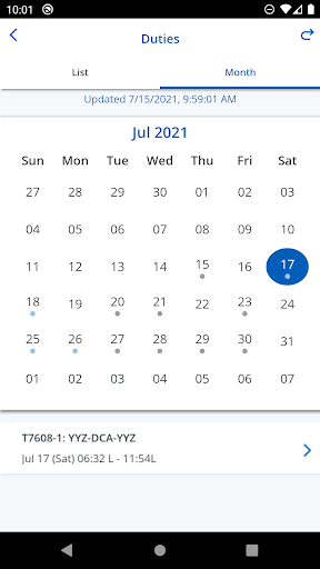 CrewMobile Screenshot
