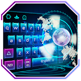 bluray tech keyboard future blue icon