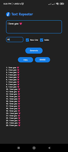 Text Repeater - Text & Emoji Screen 2