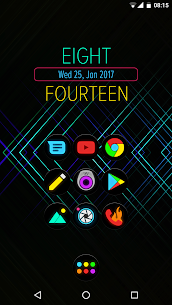 Neon Glow C Icon Pack Patched APK 4