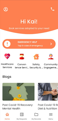 Android application Elcare - Carenting for Elders screenshort