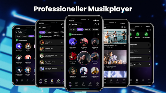 Musik-Player–Audio und Video