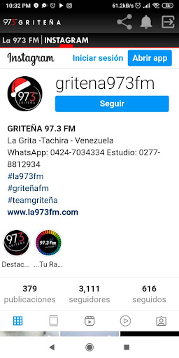 Griteña La 973 FM Screen 3