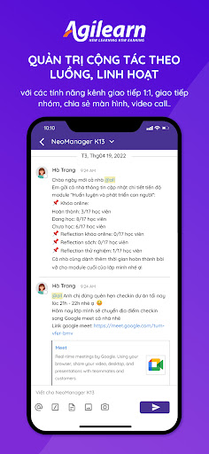 Android application Agilearn screenshort