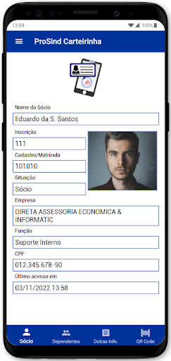 APP ProSind Carteirinha Screen 2