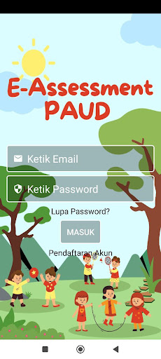 Android application E-Assessment PAUD screenshort