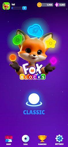 Android application FOX BLOCKS | Match puzzle screenshort