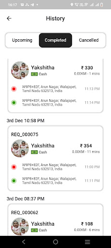 Kavery Call Taxi Screen 2