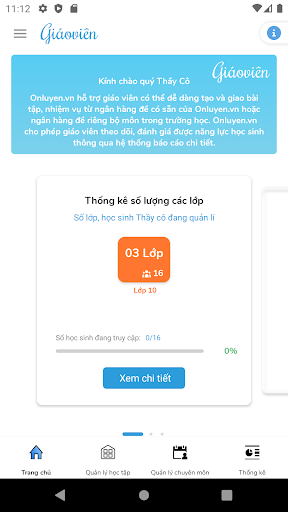 Android application Onluyen - Giáo viên screenshort