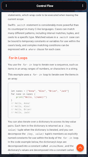 Swift Programming Language Screen 3