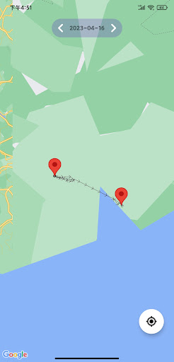 Android application My Location screenshort