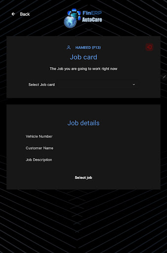 FinERP Mechanic Performance Screen 3