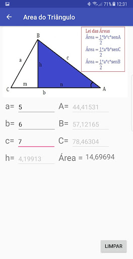 Area do Triangulo Screen 2